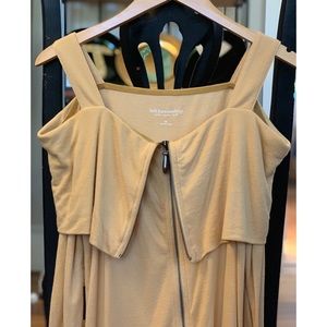 Soft Surroundings Yellow Open Shoulder Top